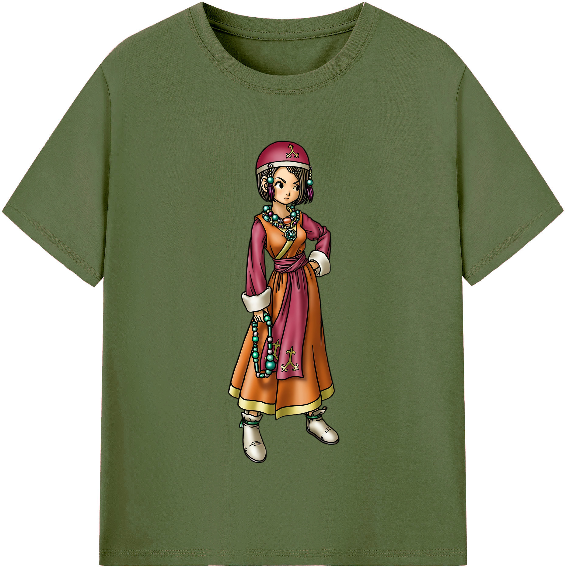 （画像用） ドラゴンクエスト Doragon Kuesuto Dragon Quest 綿100％半袖Tシャツ（フロントプリント）